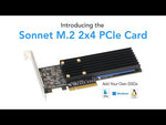 Load and play video in Gallery viewer, Sonnet M.2 2x4 Low-profile PCIe Card