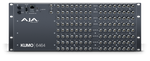 Load image into Gallery viewer, Front view of the AJA KUMO 6464 Compact 64x64 3G-SDI Router, showing its 4RU chassis and connection ports.