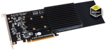 Load image into Gallery viewer, Sonnet M.2 4x4 PCIe expansion card showing four empty M.2 NVMe SSD slots on a black circuit board.