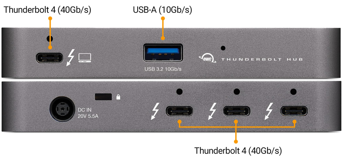 OWC Thunderbolt Dock - 4 Porte Thunderbolt 4, USB 3.2, Ethernet, Audio, SD Card - Per Mac E Windows - Foto 7