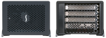 Load image into Gallery viewer, Sonnet Echo Express SE-IIIe 3-Slot Thunderbolt 3 to PCIe card expansion chassis, front-three-quarter view showing ports and aluminum enclosure.