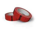 Load image into Gallery viewer, A roll of C-Tape Camera-Tape showing the pre-printed fields for labeling camera media on a film set.