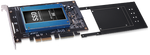 Load image into Gallery viewer, Sonnet Tempo SSD PCIe card shown in its full-length configuration with two 2.5-inch SATA SSDs installed.