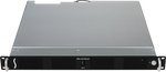 Load image into Gallery viewer, Sonnet xMac mini Server Thunderbolt 3 Edition, a 1U rackmount enclosure, with a Mac mini installed and front panel showing USB port and power button.