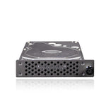 Load image into Gallery viewer, Front view of the SymplySPARK XT Hard Drive Module, showing the secure thumb screw lock and enterprise-grade drive casing.
