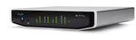 Load image into Gallery viewer, Front and rear view of the AJA Io 4K Plus, a portable Thunderbolt 3 video and audio I/O device, showing its SDI, HDMI, and audio connections.
