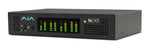 Load image into Gallery viewer, AJA IO X3 portable Thunderbolt video and audio I/O device, showing its front and rear connection panels.
