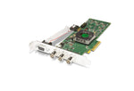 Load image into Gallery viewer, AJA KONA 1 (Tall) single-channel 3G-SDI PCIe capture and playback card, showing the full-height bracket with BNC and 9-pin connectors.
