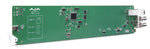 Load image into Gallery viewer, AJA openGear FiDO Fiber Converter Card, shown with its modular rear I/O panel.

