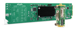 Load image into Gallery viewer, AJA openGear ROI Scan Converter Card, showing the front slot card and rear I/O card.
