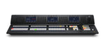 Load image into Gallery viewer, The Blackmagic Design ATEM 1 M/E Advanced Panel 30, a broadcast switcher control surface with a single row of 30 input buttons, a fader, and a joystick.
