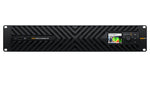 Load image into Gallery viewer, Front view of the Blackmagic Design ATEM 4 M/E Constellation IP, a 2U rackmount switcher with a built-in HD LCD screen, control knob, and function buttons.
