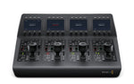 Load image into Gallery viewer, Front view of the Blackmagic Design ATEM Camera Control Panel, showing its four sets of joysticks, knobs, and LCD displays.
