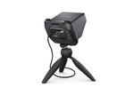 Load image into Gallery viewer, Front view of the Blackmagic Design PYXIS Monitor, a 5-inch HDR touchscreen display with a black bezel and included sunshade.
