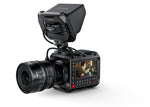 Load image into Gallery viewer, Blackmagic Design PYXIS Monitor Kit, showing the 5-inch HDR touchscreen monitor, sunshade, and mounting hardware.
