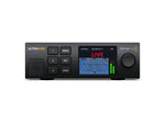 Load image into Gallery viewer, Front view of the Blackmagic Design Streaming Decoder 4K, a compact one-third rack unit device with a color LCD screen and control knob.
