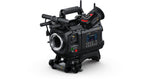 Load image into Gallery viewer, Front view of the Blackmagic Design URSA Cine 12K LF 100G digital cinema camera body with the included electronic viewfinder attached.

