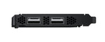 Load image into Gallery viewer, Front view of the Blackmagic Design DeckLink IP 100G PCIe card, showing its dual QSFP28 optical fiber connectors.
