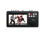 Load image into Gallery viewer, Front view of the Blackmagic Design HyperDeck Shuttle 4K Pro, showing its large 7-inch screen, search dial, and transport control buttons.
