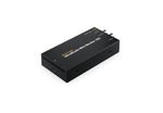 Load image into Gallery viewer, Front and back view of the Blackmagic Design UltraStudio Mini Monitor 12G, showing the Thunderbolt, HDMI, and dual SDI ports.
