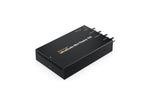 Load image into Gallery viewer, Front and back view of the Blackmagic Design UltraStudio Mini Replay 12G, showing its compact chassis, Thunderbolt port, and multiple SDI connectors.

