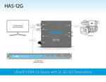Load image into Gallery viewer, AJA Mini-Converters HA5-12G HDMI 2.0 to 12G-SDI Converters
