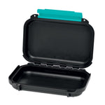 Load image into Gallery viewer, HPRC 1400 Resin Case in black with a blue latch, closed.
