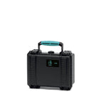 Load image into Gallery viewer, HPRC 2100 Resin Case in black with blue latches, shown closed.
