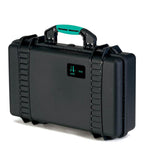 Load image into Gallery viewer, HPRC 2530 Resin Case in black with blue latches, shown closed.
