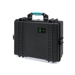 Load image into Gallery viewer, HPRC 2600 Resin Case in Black/Blue Bassano color, shown closed. A hard-shell protective case for professional equipment.
