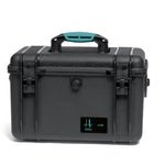 Load image into Gallery viewer, HPRC 4100 Resin Case in black with blue latches, shown closed.
