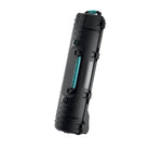 Load image into Gallery viewer, HPRC 6400W wheeled hard-shell resin case in black with blue latches.
