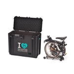 Load image into Gallery viewer, HPRC 4800W hard case in yellow, designed for transporting a Brompton folding bike.

