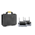 Load image into Gallery viewer, HPRC 2500 hard case with custom foam insert for two DJI RC Plus controllers and four WB37 batteries.
