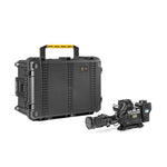 Load image into Gallery viewer, HPRC 2760W wheeled hard case with custom foam insert for a Blackmagic URSA Broadcast G2 camera system.

