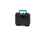 Load image into Gallery viewer, HPRC 2200 Resin Case in black with blue handle and latches, shown closed.
