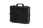 Load image into Gallery viewer, HPRC 2700 Resin Case in black with blue latches, shown closed.
