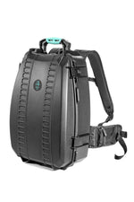 Load image into Gallery viewer, HPRC 3600 Resin Case in black with blue handle and latches, shown from the front.
