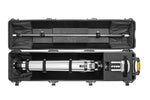 Load image into Gallery viewer, HPRC 6500W protective transport case in yellow, with custom foam interior designed for the DJI D-RTK 3 multifunction station.
