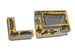 Load image into Gallery viewer, HPRC 2800W wheeled hard case, open, showing the custom foam interior for a DJI Matrice 400 drone.
