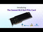 Load and play video in Gallery viewer, Sonnet M.2 8x4 Silent Gen4 PCIe Card
