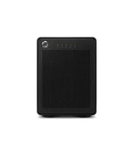 Load image into Gallery viewer, Front view of the OWC ThunderBay 4, a black aluminum four-drive Thunderbolt external storage enclosure.
