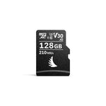 Load image into Gallery viewer, Angelbird AV PRO microSD V30 MK2 memory card with a black, sticker-free design.
