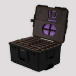Load image into Gallery viewer, Iodyne Hard Case for 4x Pro Data and Accessories in black. A rugged case with a retractable handle and integrated wheels for transport.

