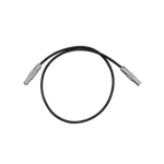 Load image into Gallery viewer, SmallHD 2-pin to 2-pin power cable, 18 inches long, with black sheathing and silver-colored locking connectors on both ends.
