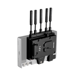 Load image into Gallery viewer, The Teradek Bolt 6 Monitor Module Receiver, which attaches to the back of a monitor. Variants include different battery plates and antenna configurations.
