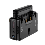 Load image into Gallery viewer, Front view of the Teradek Bolt 6 LT Receiver, showing video ports and antenna mounts.
