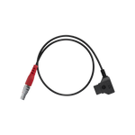 Load image into Gallery viewer, Teradek 2-Pin to P-Tap Power Cable, showing the 2-pin connector on one end and the P-Tap (D-Tap) connector on the other.

