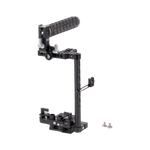 Load image into Gallery viewer, Wooden Camera Unified DSLR Cage (Large) with top handle and 15mm LWS rod support, designed for larger DSLR camera bodies.

