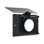 Load image into Gallery viewer, Wooden Camera Zip Box Pro 4x5.65 clamp-on mattebox with a carbon fiber top flag attached.
